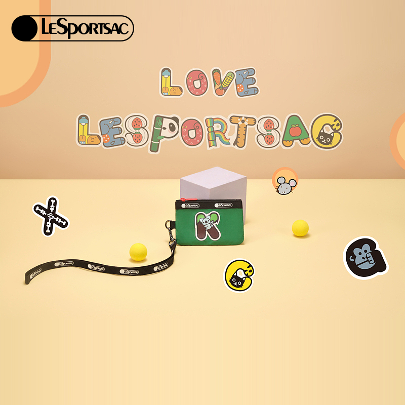 【商场同款】LeSportsac乐播诗快乐字母系列可爱考拉小巧休闲手拿包