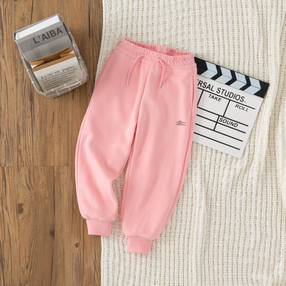 男童冬季加绒长裤休闲运动新款潮女童中大童裤子冬款3454007