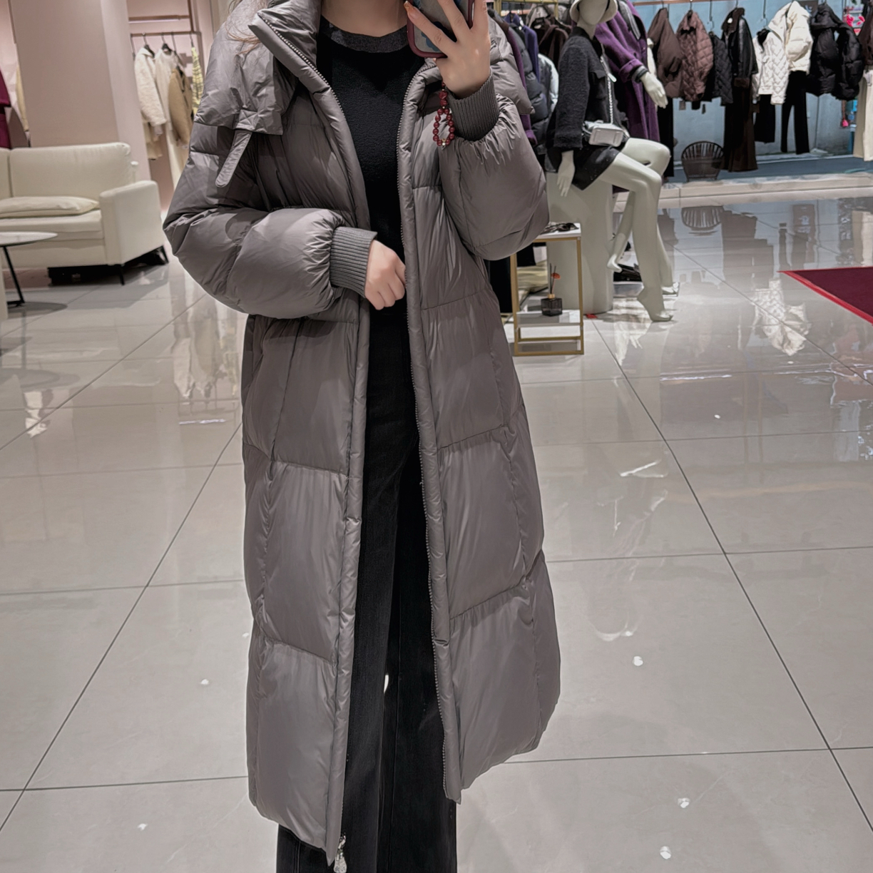 25417518羽绒服中长款时尚