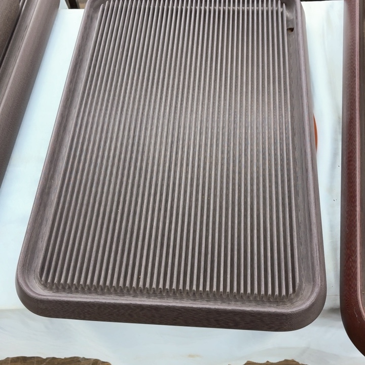 1**26040 5厚棕色石瓢款电木茶盘