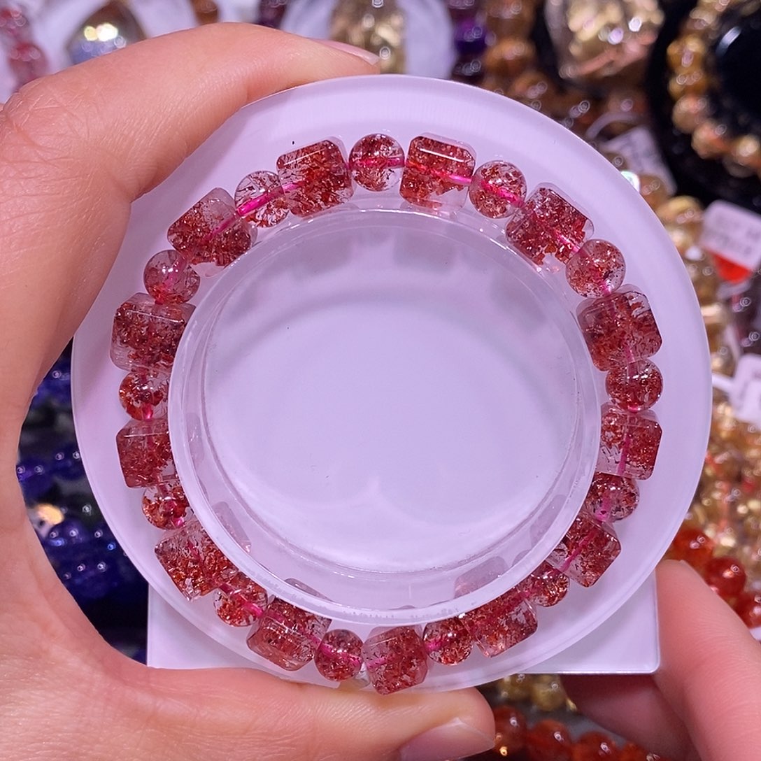 未镶嵌手链水晶金草莓8