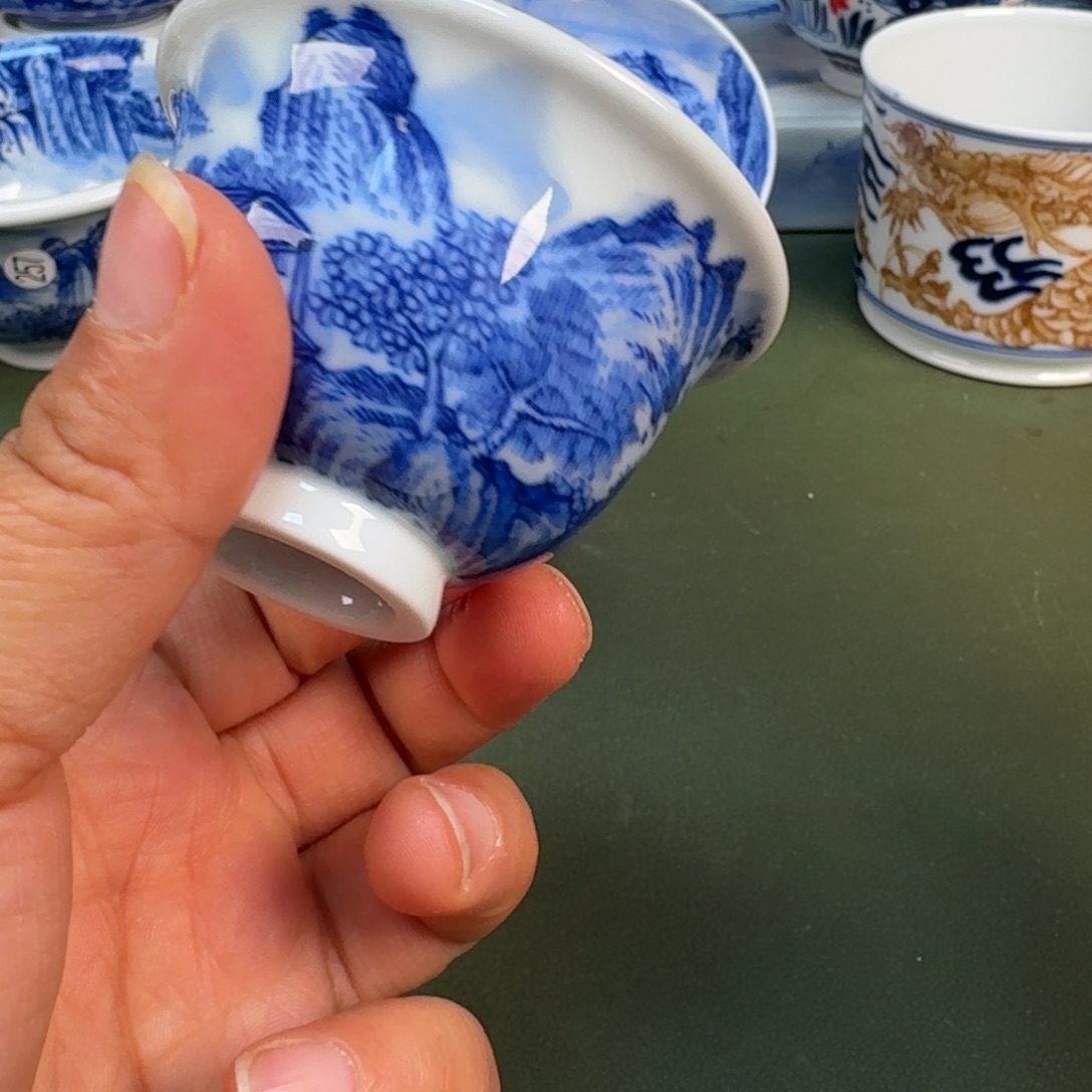 陶景德镇纯手绘茶具圆圆238