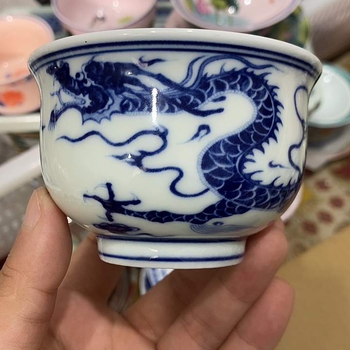 摆件陶景德镇陶瓷主人杯2344