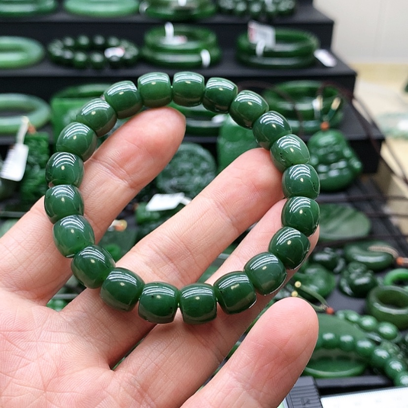 【闪购商品】和田玉（碧玉）手链未镶嵌