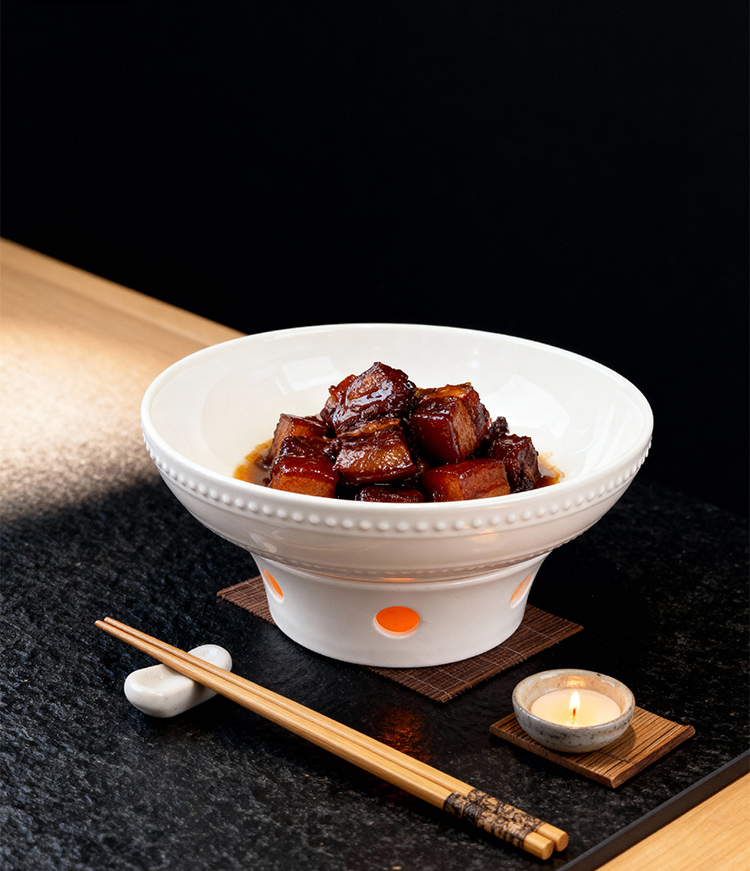 珠点纯色圆形盘欧式色釉家用陶瓷饭碗炒菜汤盘简约风家用商用