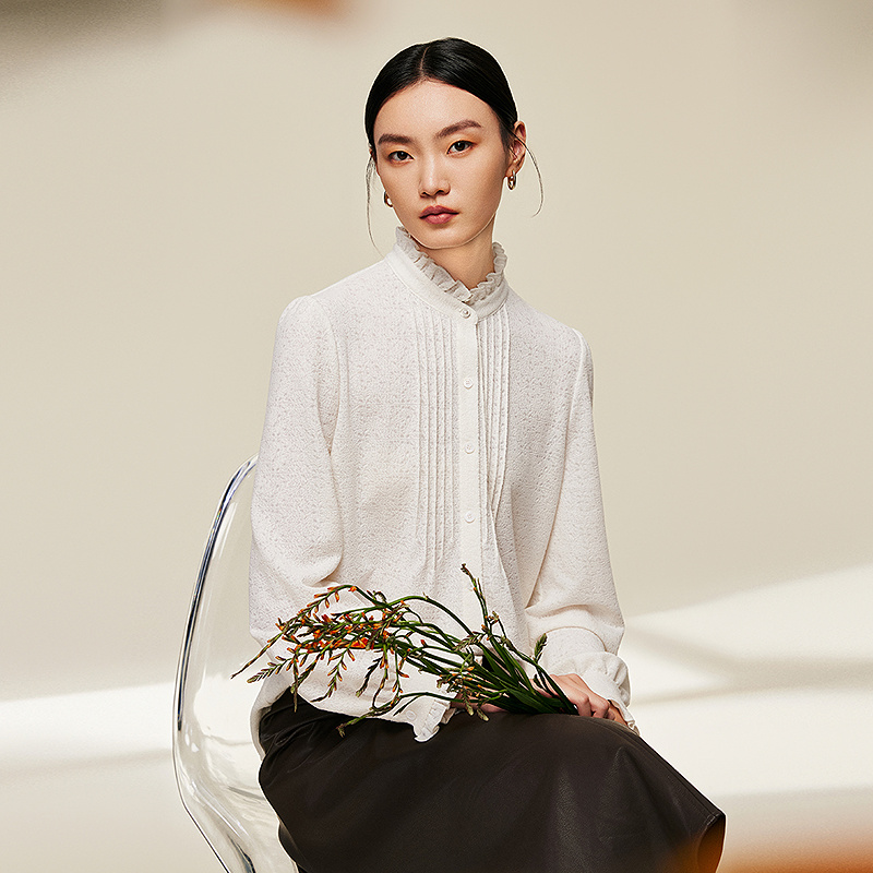 【李不了专属】MOFAN摩凡冬新款慕斯米衬衫MDC482833