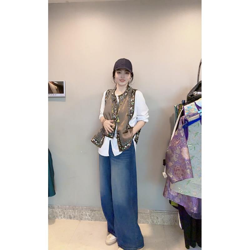 3411｛几个秋｝.时尚潮流柔软舒适透气百搭弹力牛仔新款长裤COLA