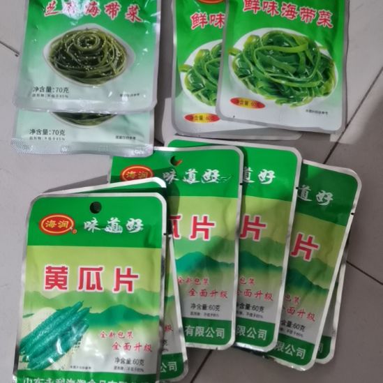 中国大陆临期，黄瓜6包➕鲜味海带2➕芝麻海带2送笋丝1