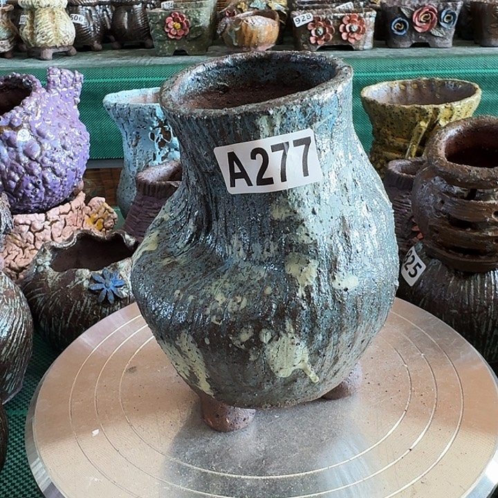 内口6高16粗陶手工