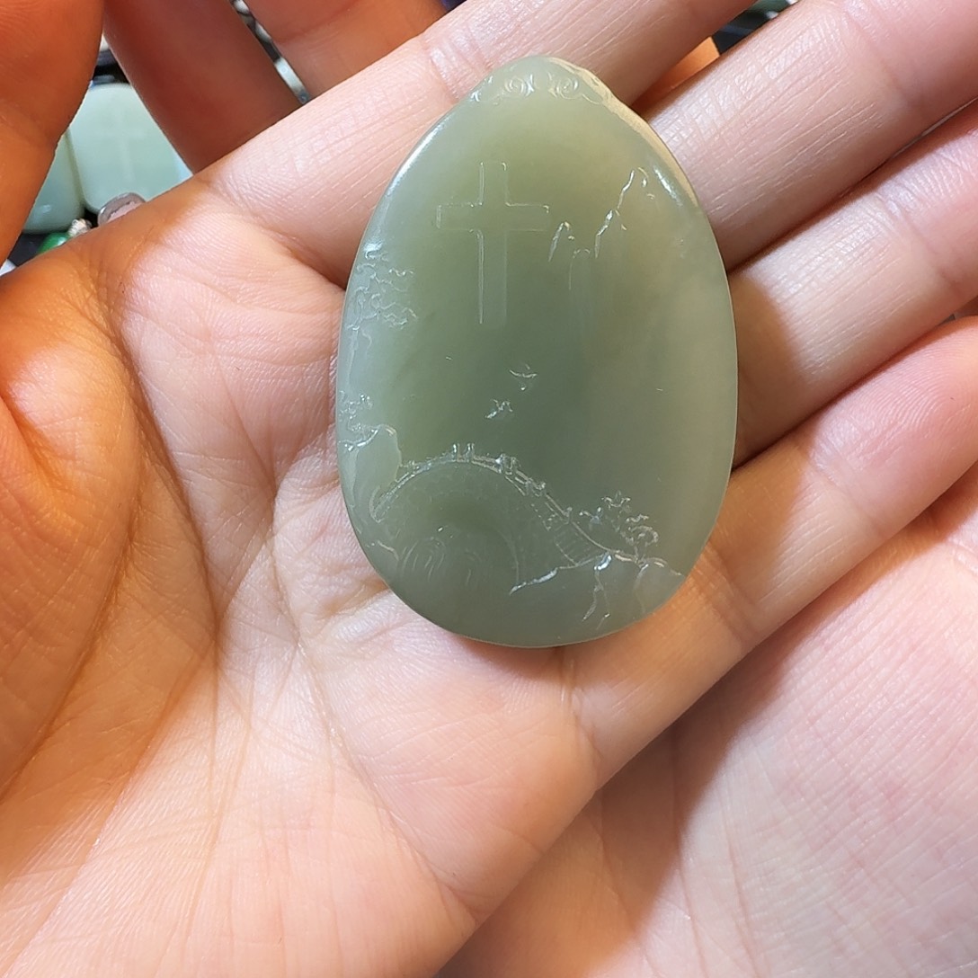 和田玉未镶嵌颈饰