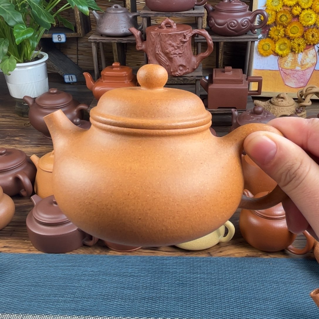 紫砂茶壶手工制作工艺精湛220cc