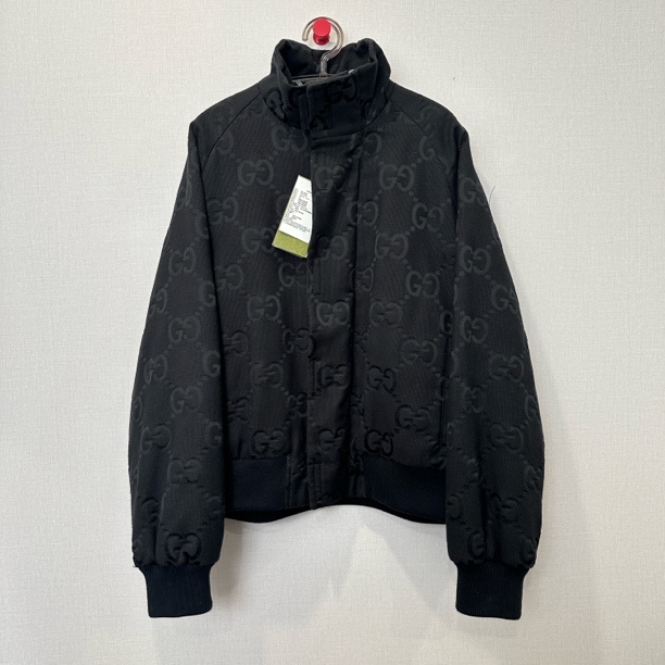 99新 GUCCI/古驰 黑色满印外套/尺码50/编号11757