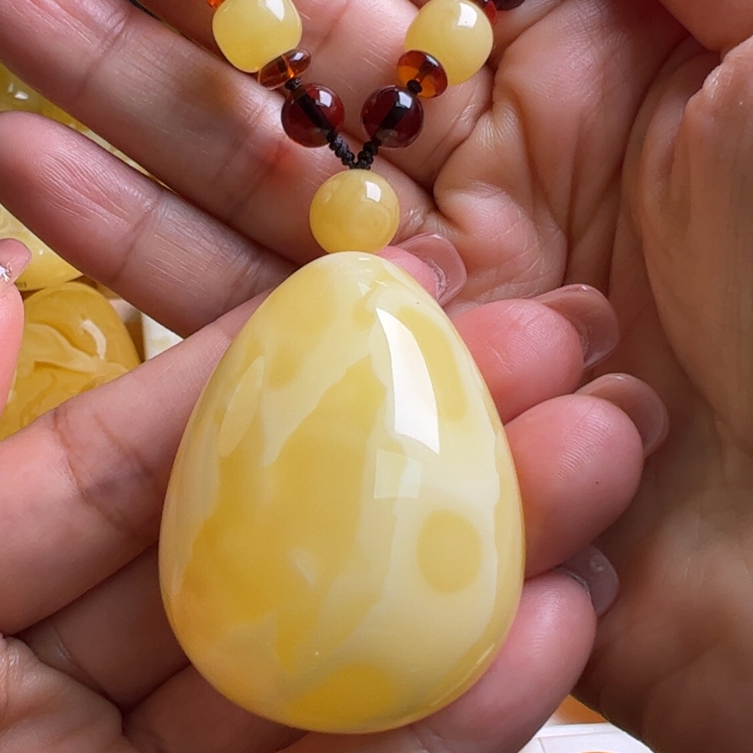 琥珀毛衣链未镶嵌无优化