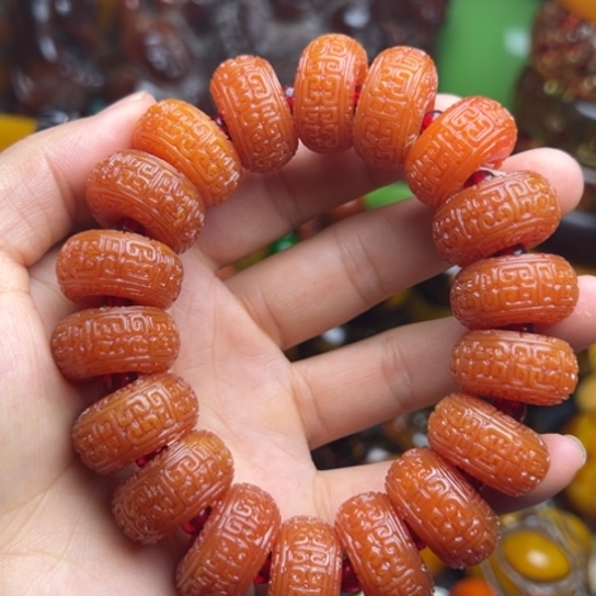 未镶嵌琥珀手串蜜蜡