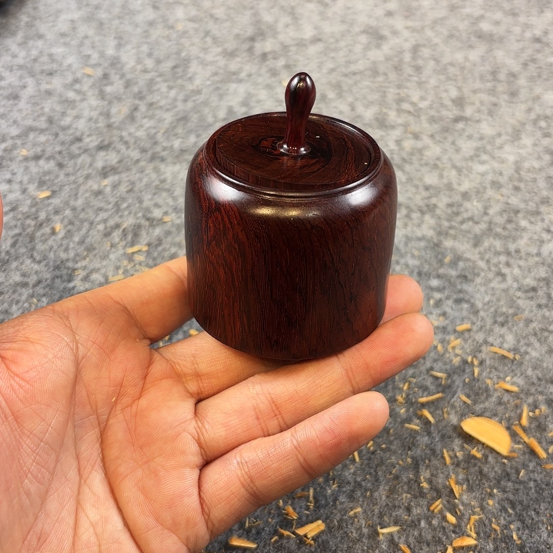 黄花梨/降香黄檀紫油梨精品茶叶罐