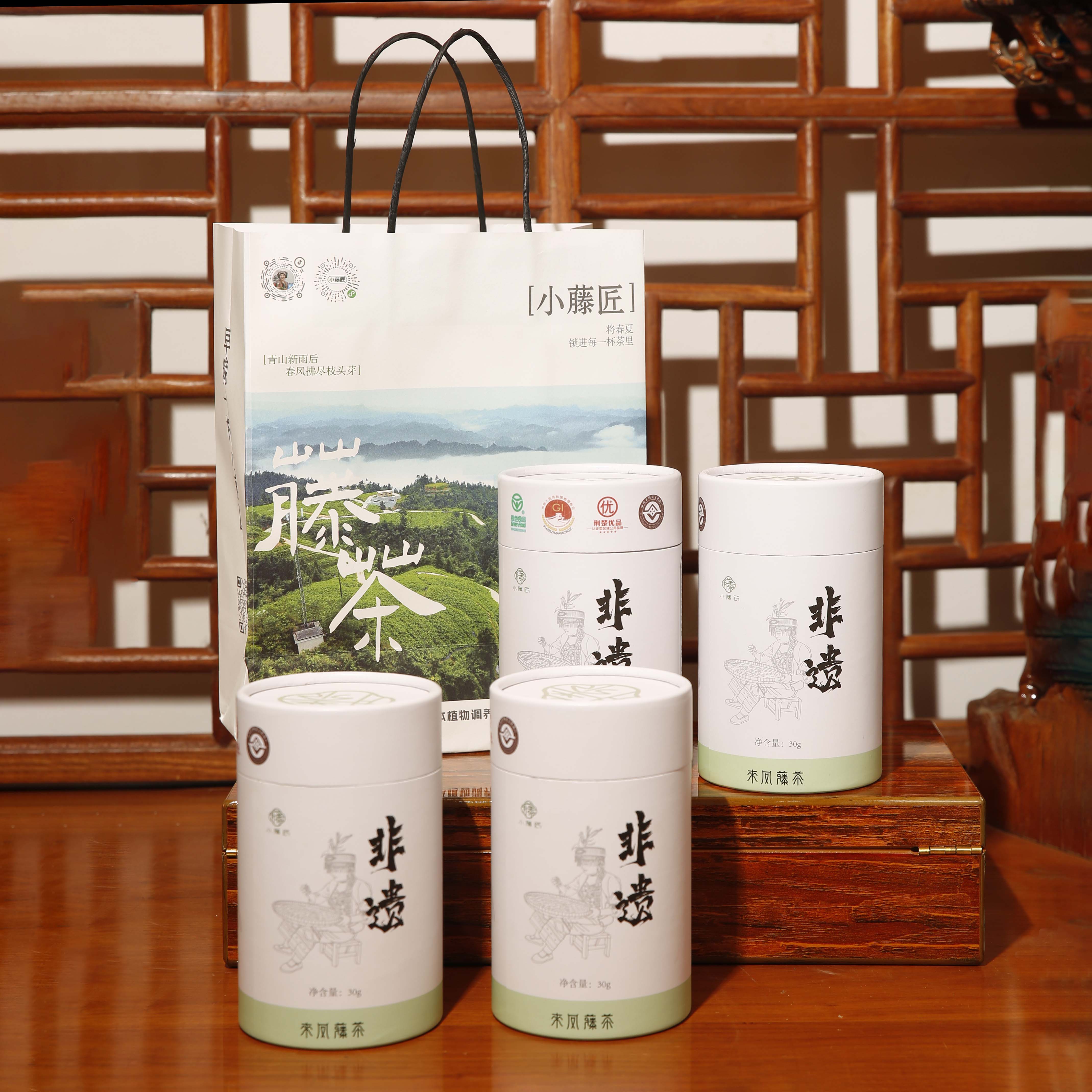 小藤匠来凤龙须藤茶30g*4罐