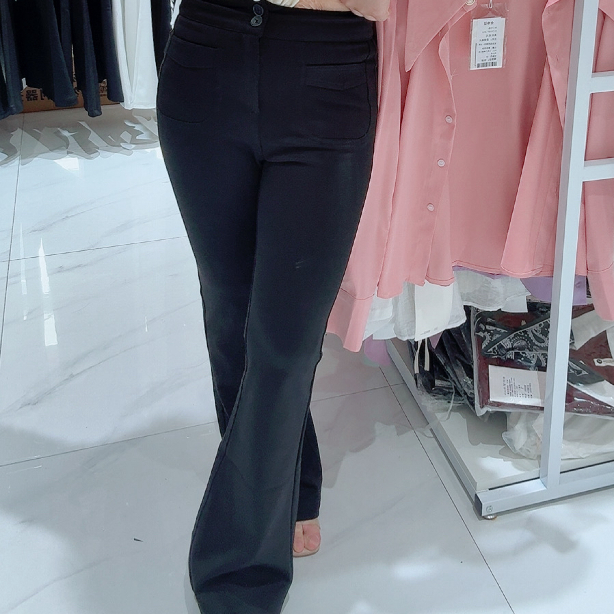 新款夏日高腰百搭时尚修身简约