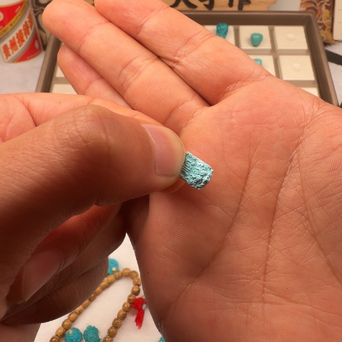 此***马绿松石未镶嵌笔搁