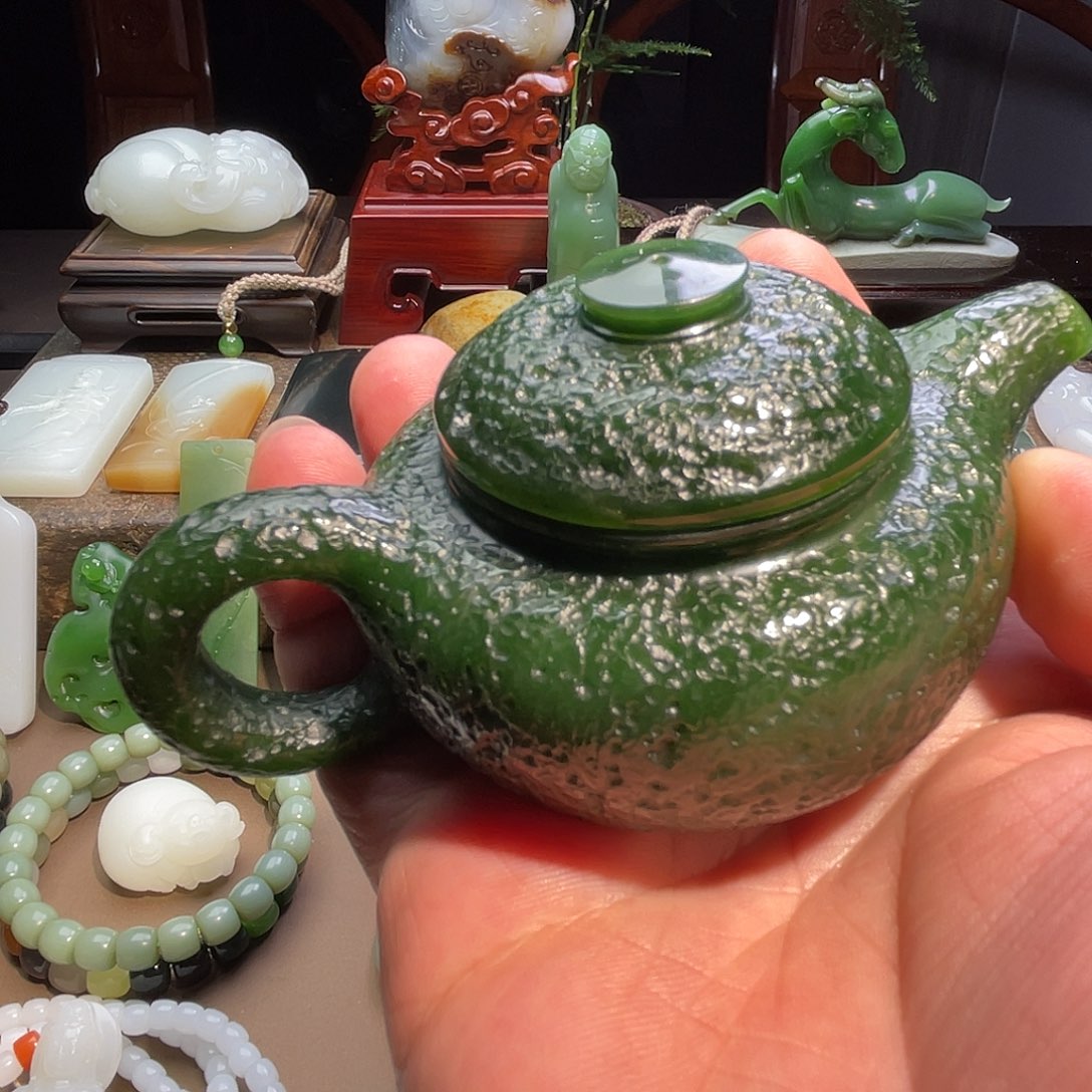 和田玉（碧玉）未镶嵌摆件