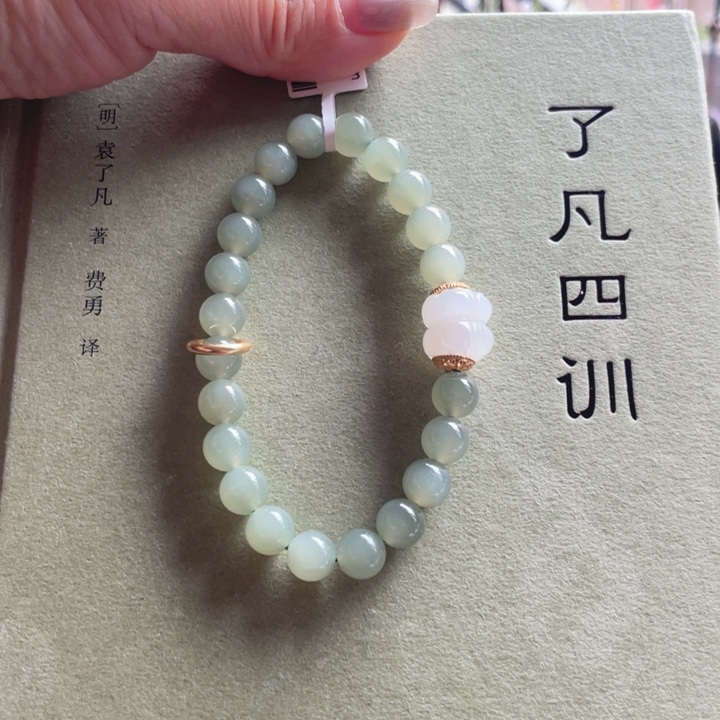 手链银S925镶嵌和田玉