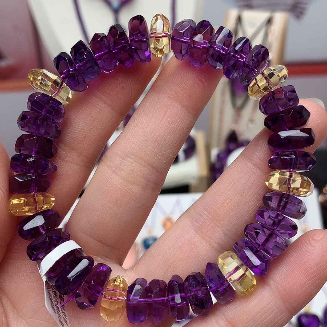 水晶切面款手串未镶嵌