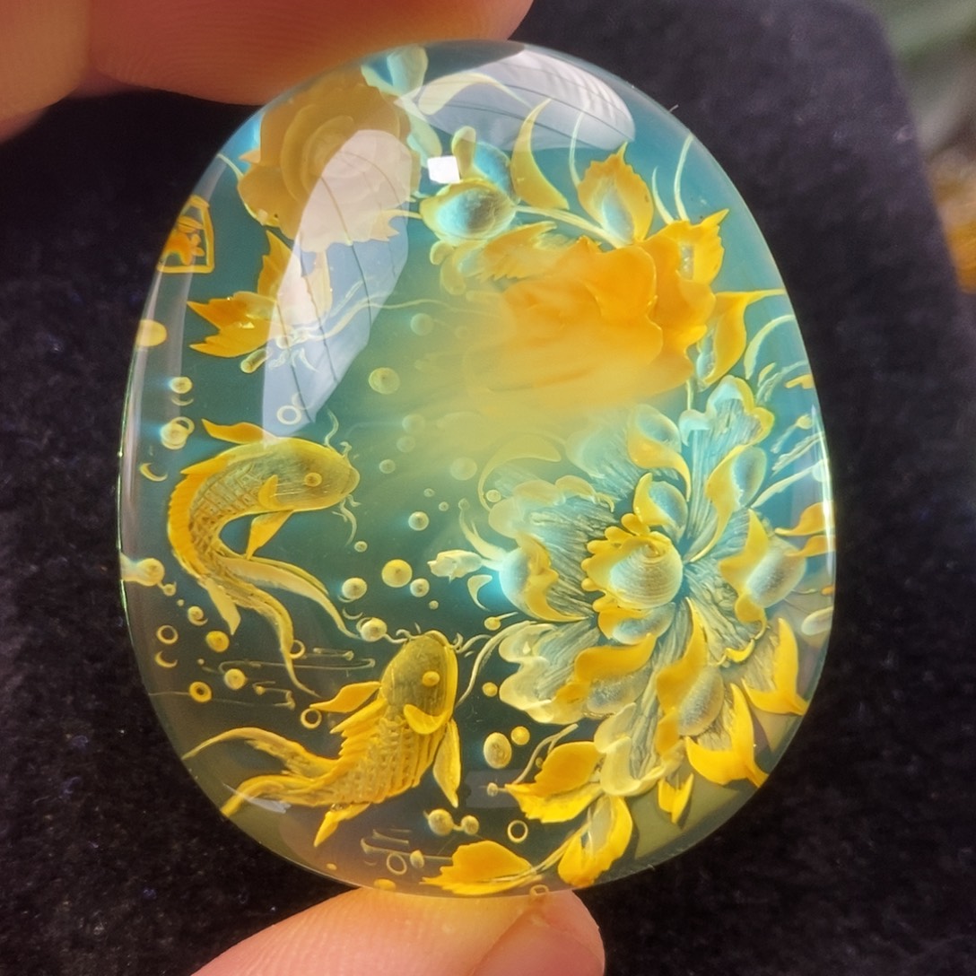 金珀未镶嵌吊坠(不含链)