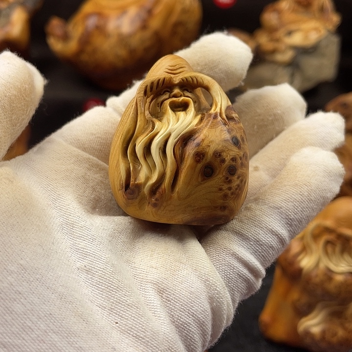 柏木（崖柏）寿星手把件