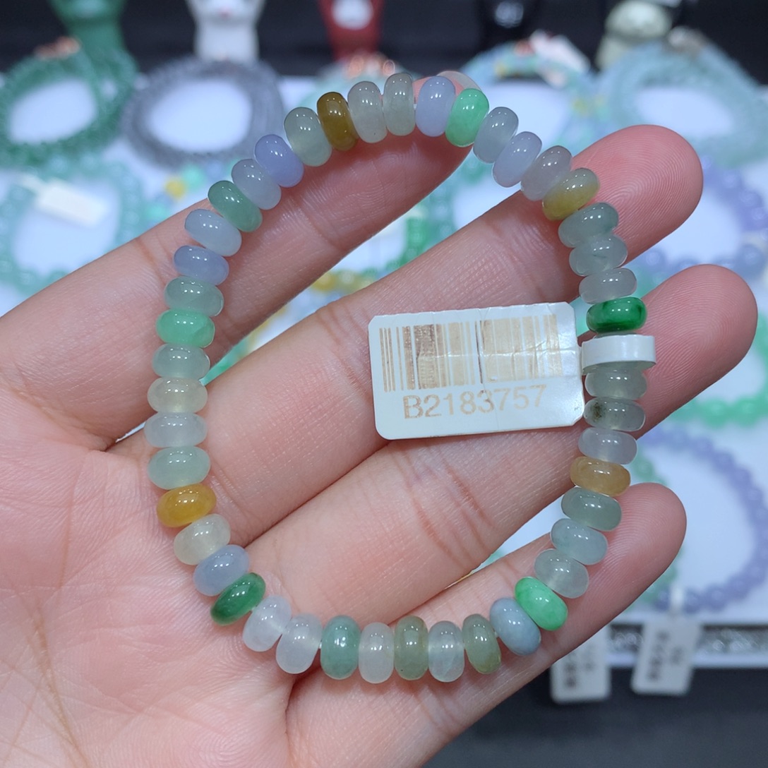 翡翠未镶嵌手串天然