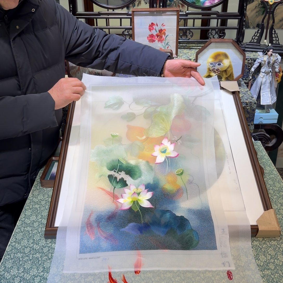 刺绣手工苏绣工艺单面绣片