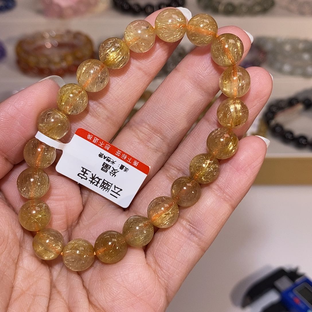 【闪购商品】发晶手串未镶嵌金发8m