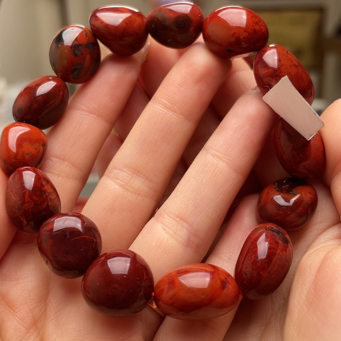 南红玛瑙手链未镶嵌