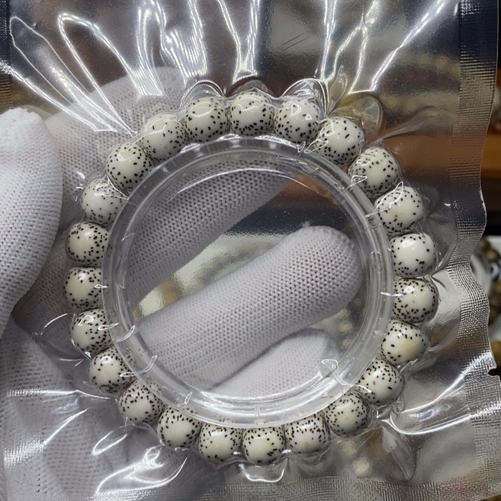 星月菩提手串星月菩提10x9原生态原百侧留白