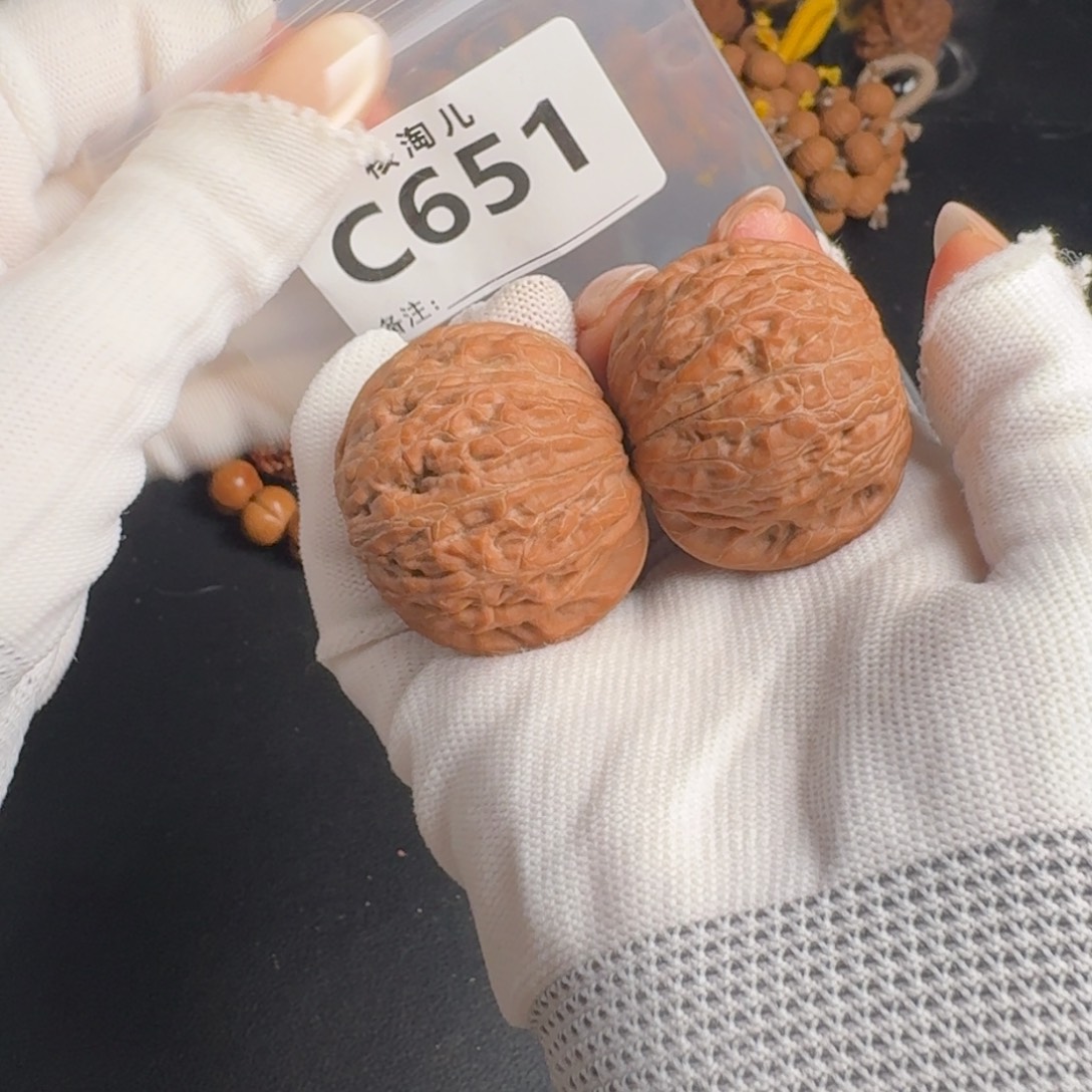 文玩核桃把件41铁锤C651