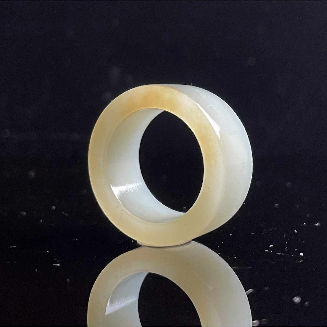 和田玉扳指指环戒圈内直径18.80mm
