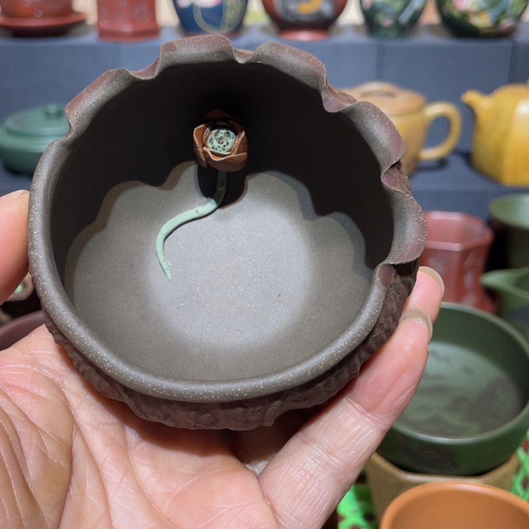 原矿紫砂手工主人杯