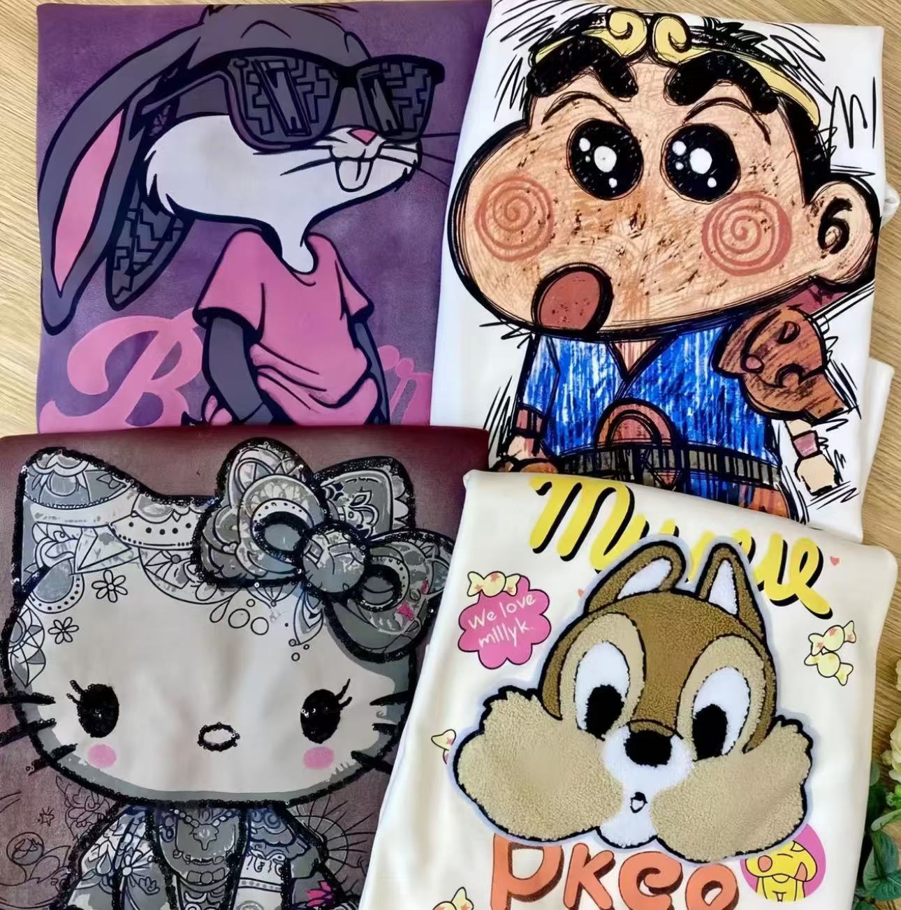 （短袖 ）仪2025T恤高货韩系oversize休闲卡通显瘦慵懒短袖