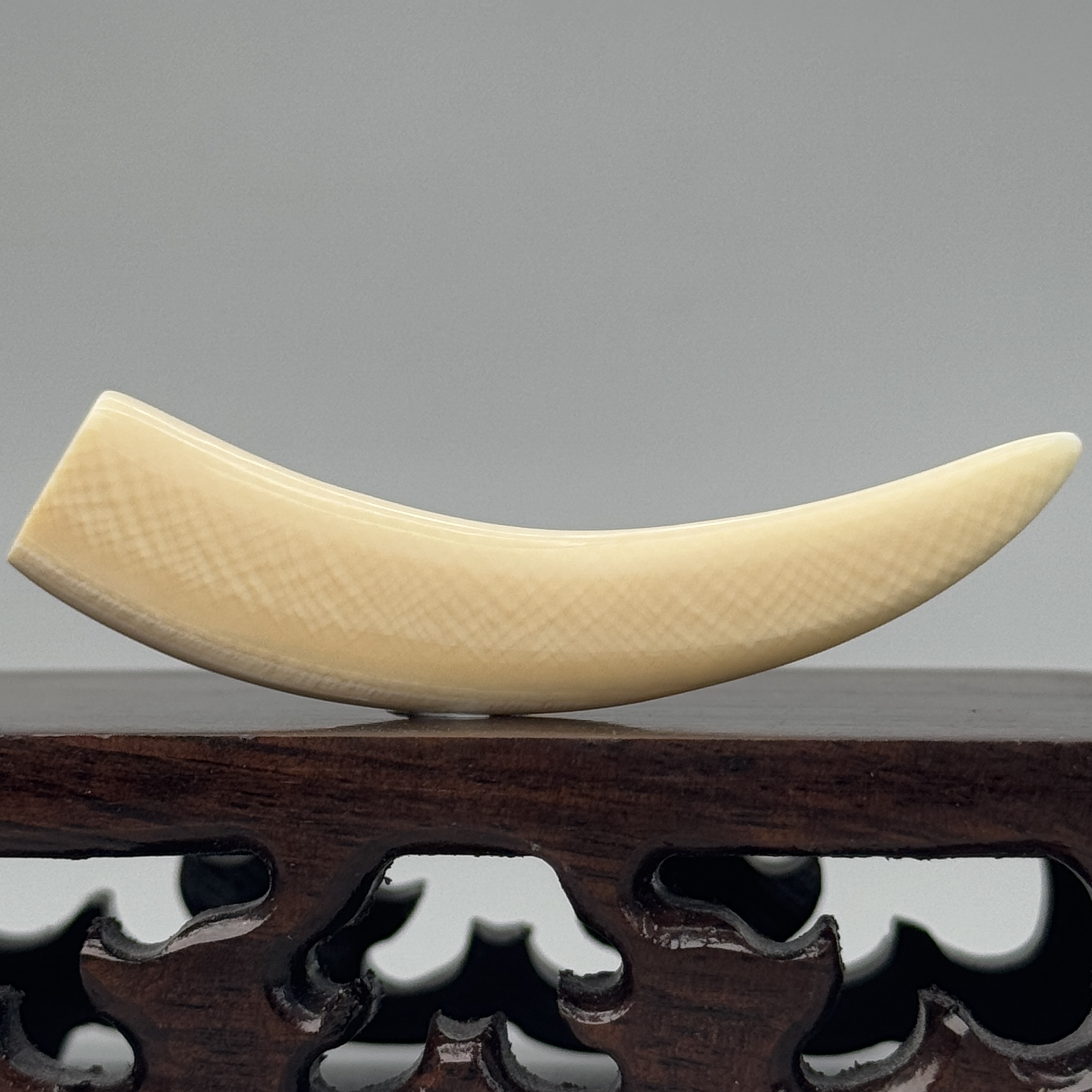 DEZHI/德志3.5g带皮牙尖56*11*7mm猛犸牙默认打孔配吊坠绳K908