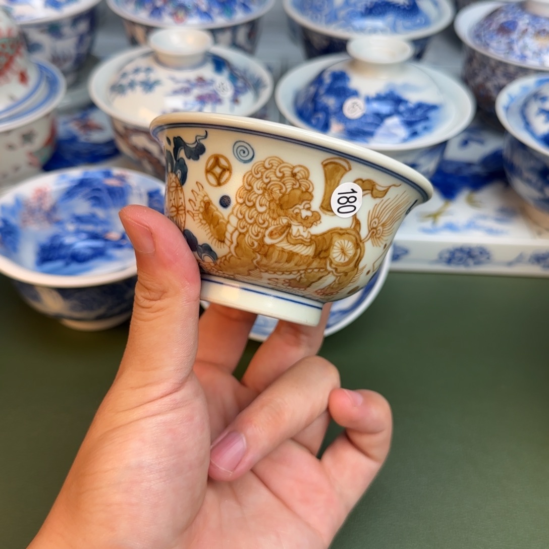 彦祖纯手工手绘茶具180