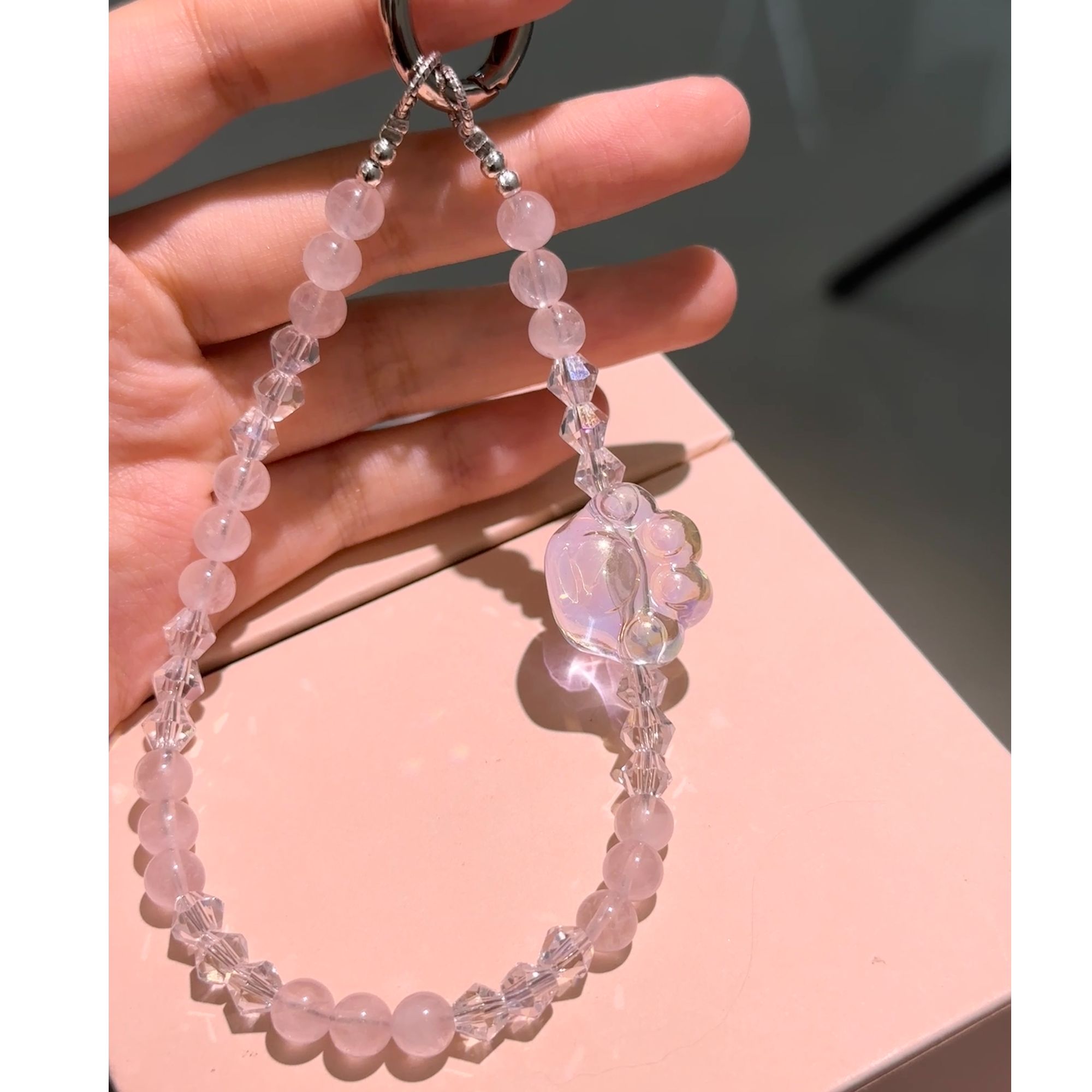 YYZZB 轻奢水钻猫抓手机包包挂件