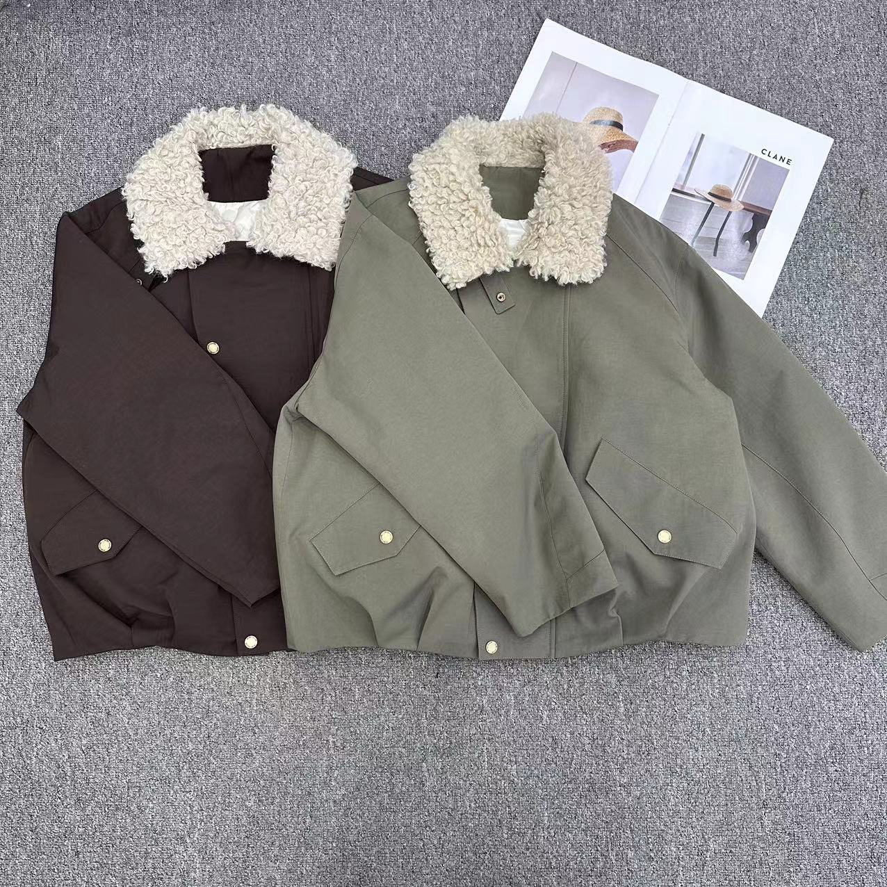 【周周家6937濮院冬季鹅绒服外套短款毛毛领女士街头风AN