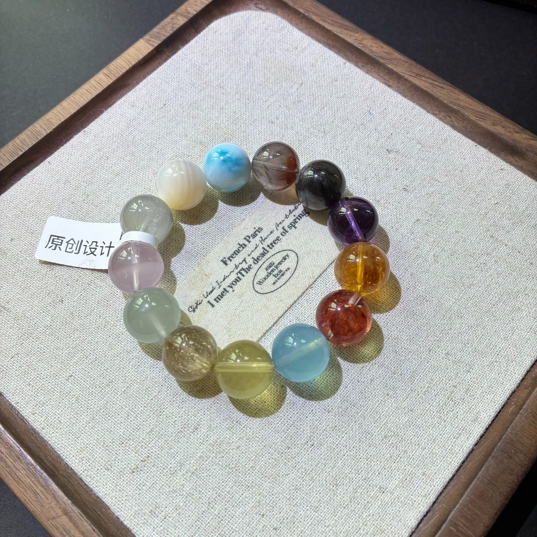 天然水晶珠宝多宝手串