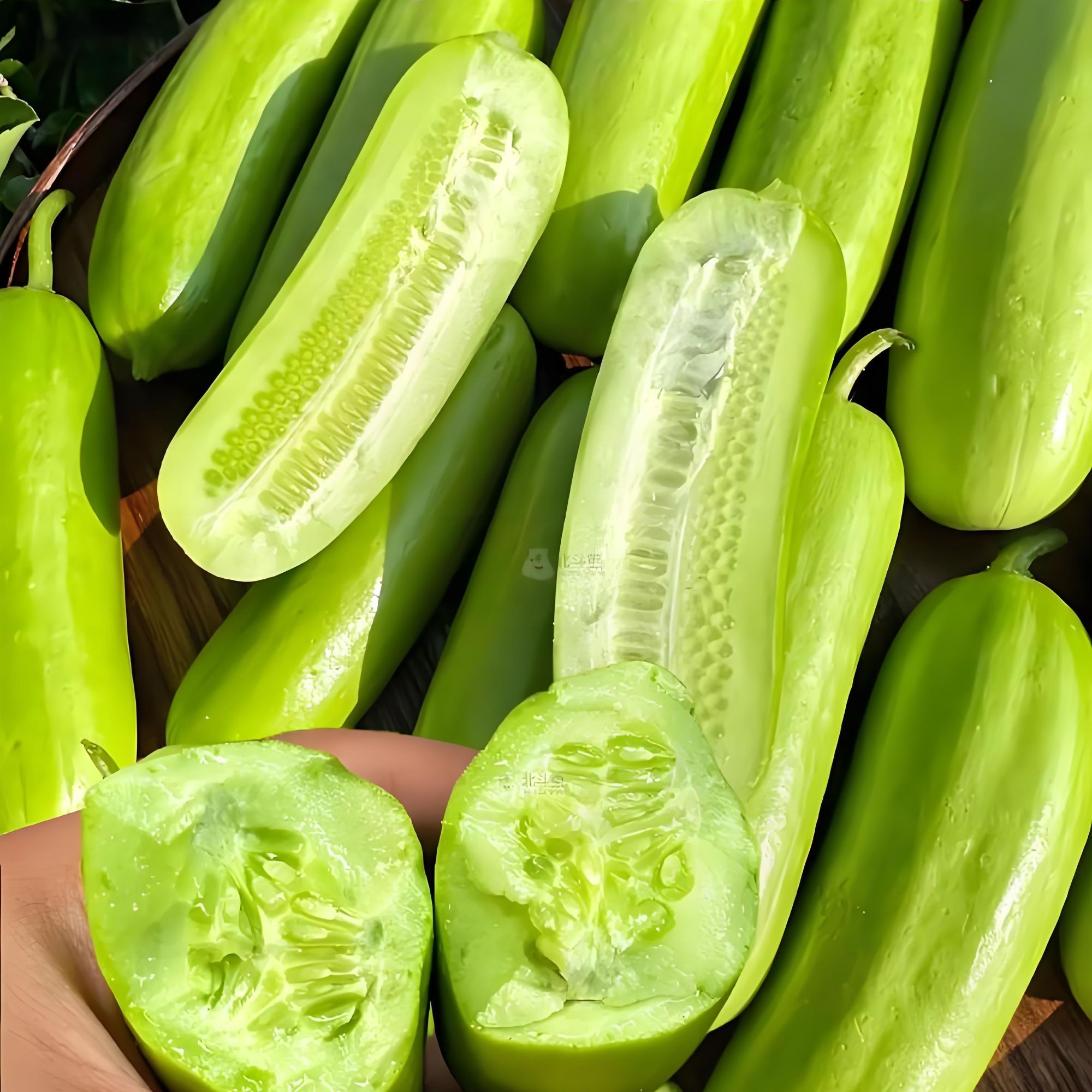 【津园生鲜】奶油黄瓜，青瓜、皮薄肉嫩、清脆爽口、现摘先发1/2/4斤顺丰包邮奶油黄瓜