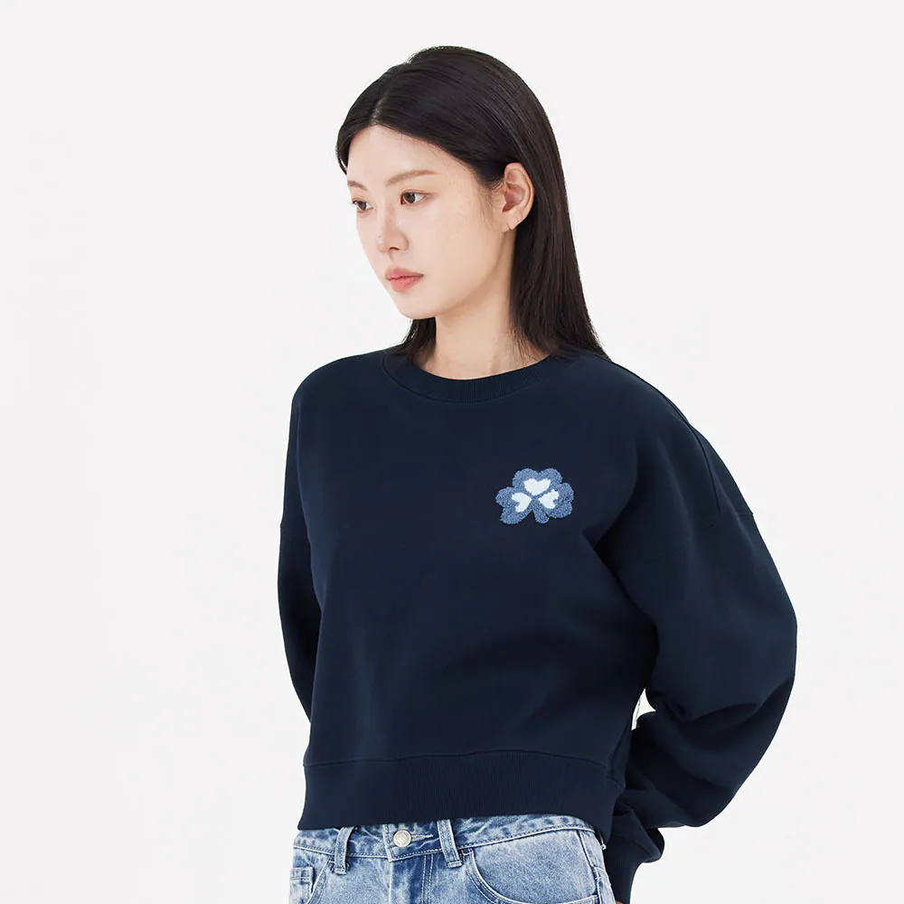 grand camps 女装 毛圈刺绣 CLUV 大学T 卫衣