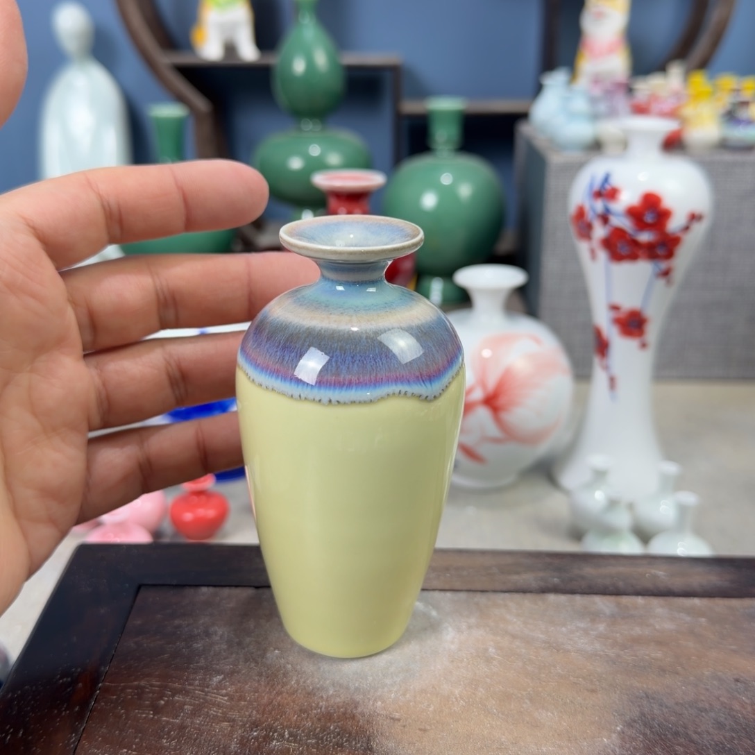 陶瓷手工小花器摆件