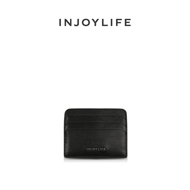 【星陨弧角卡夹】INJOYLIFE证件卡包牛皮小钱包短款送男友男生礼物