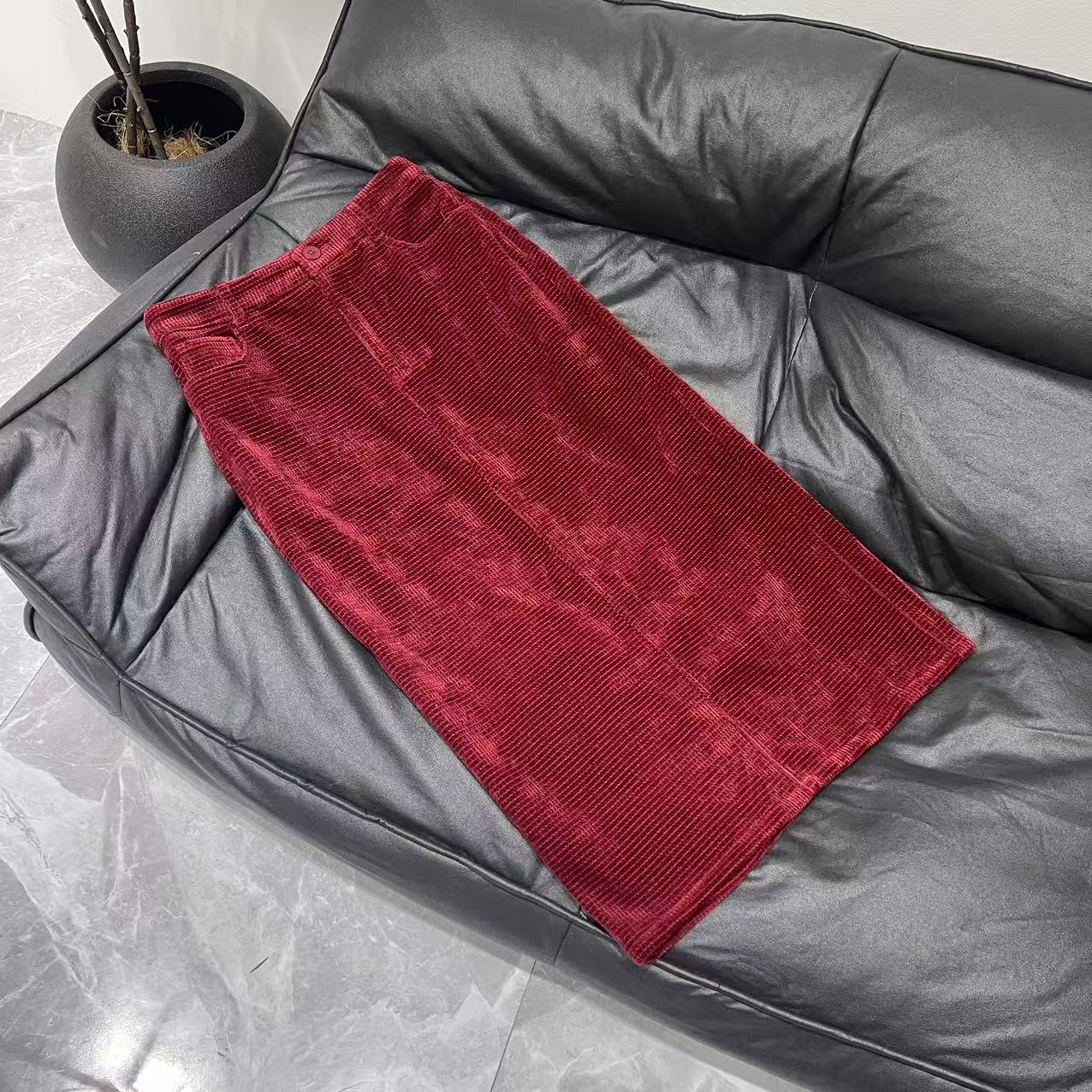 【晨浠定制】深圳南油百搭显瘦小香中长半裙1765