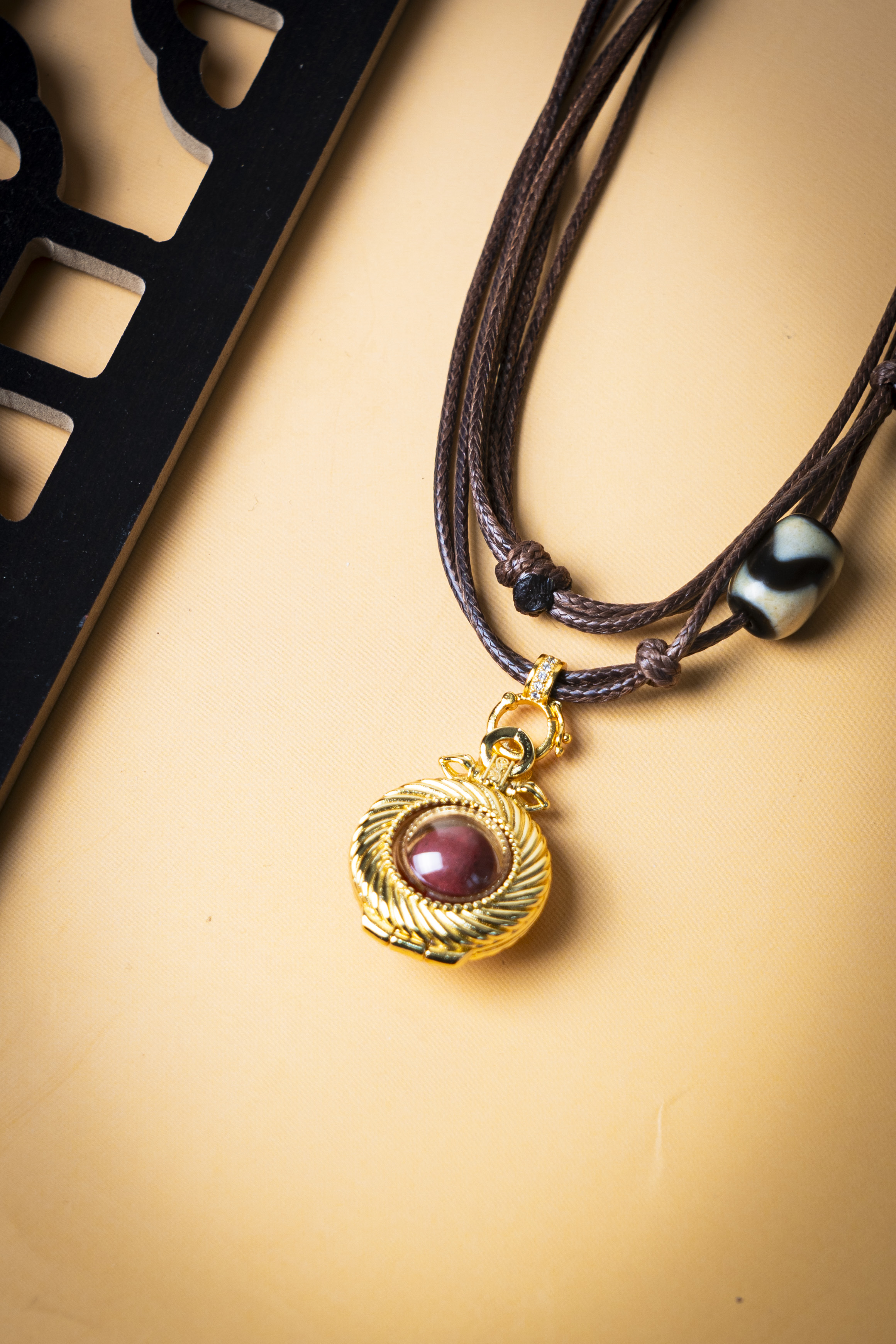 铜合金树脂吊坠 【顺遂平安】 甘露露 老师做 男女通用项链