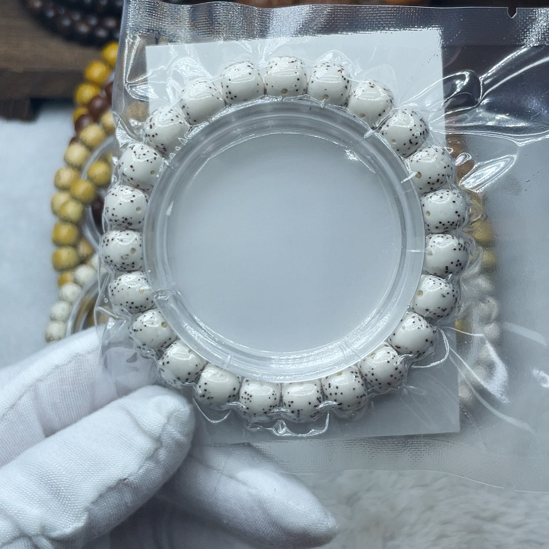 星月菩提手串原生态10✖️9月留白针尖星