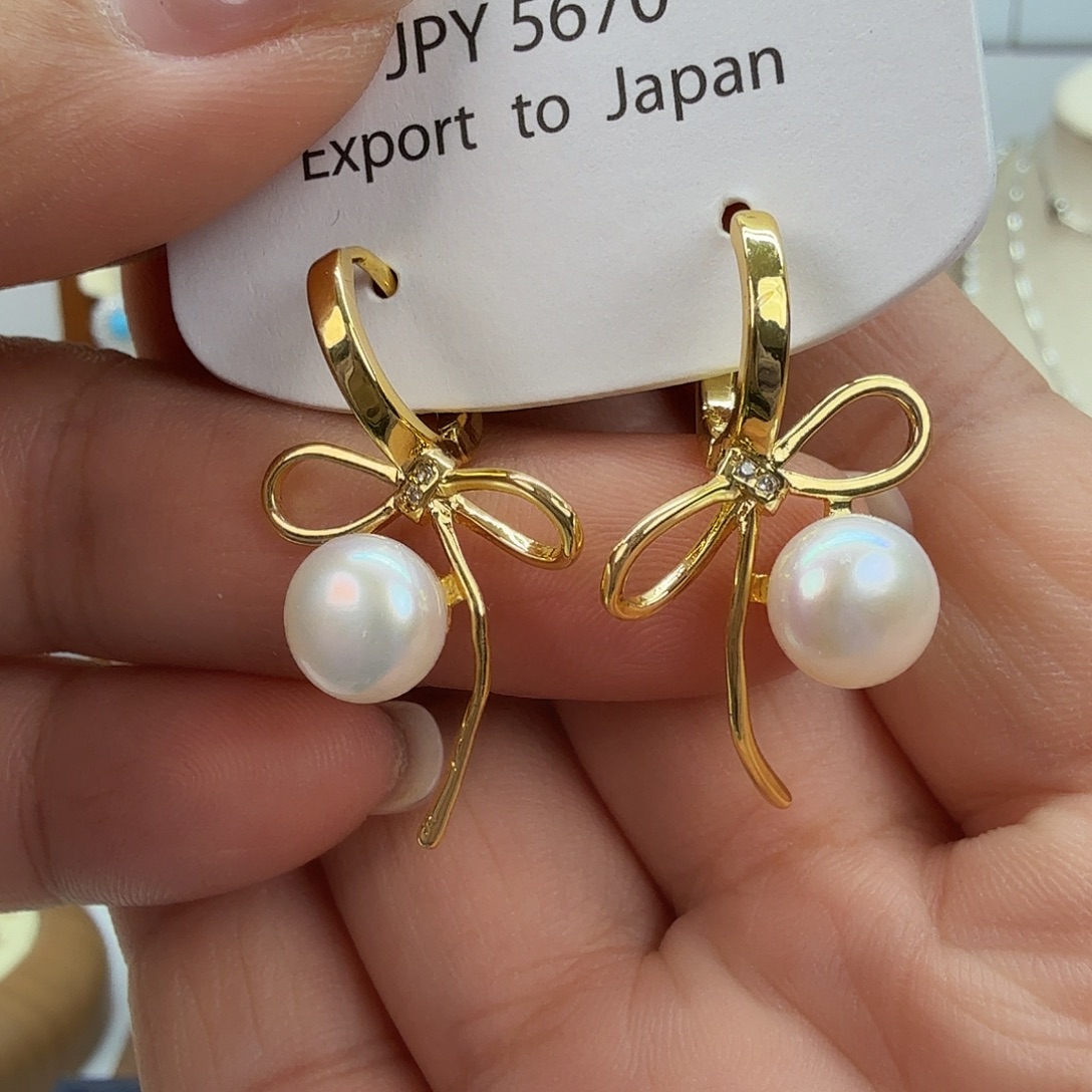 未镶嵌淡水珍珠耳饰112