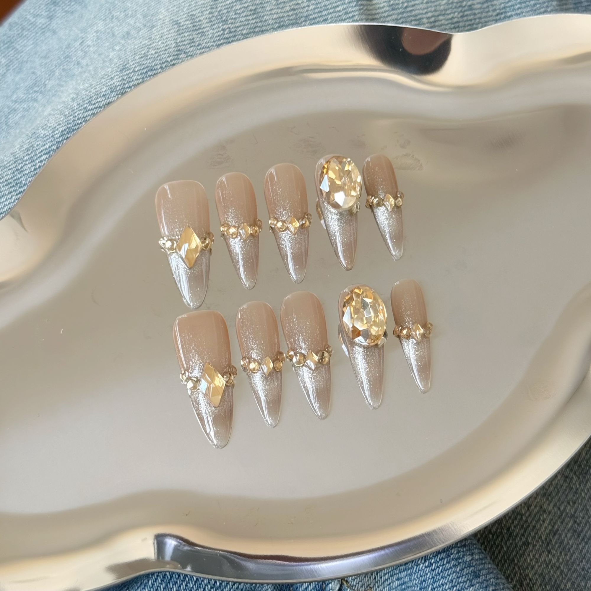 【直播链接】穿戴美甲纯欲猫眼ins风暗黑系